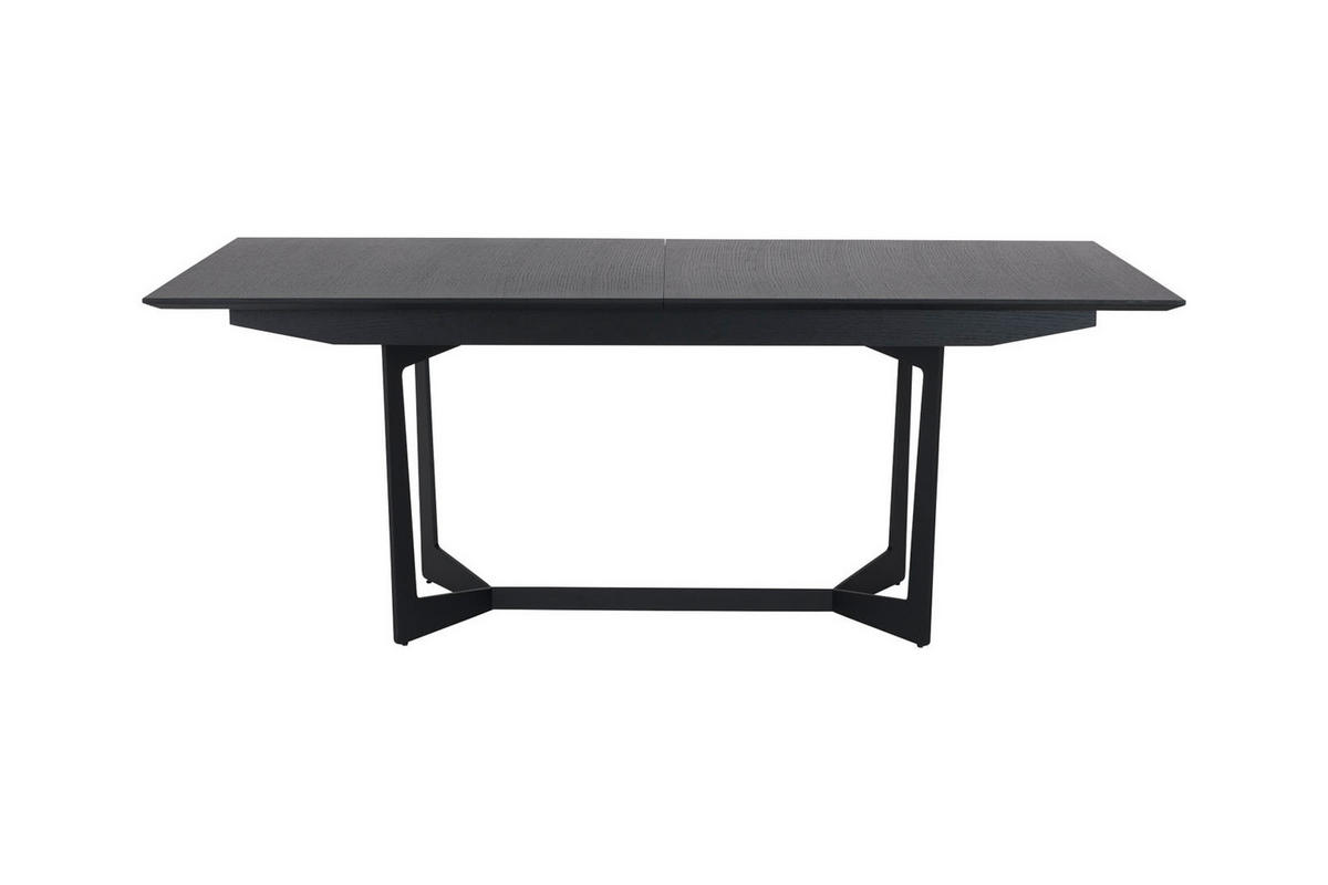 ESSTISCH schwarz - Schwarz, Holz/Metall (100/200/76cm) - ebuy24