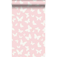 TAPETE Schmetterlinge 53 cm x 10.05 m - Pink, Papier (53/0.1cm) - Origin Wallcoverings