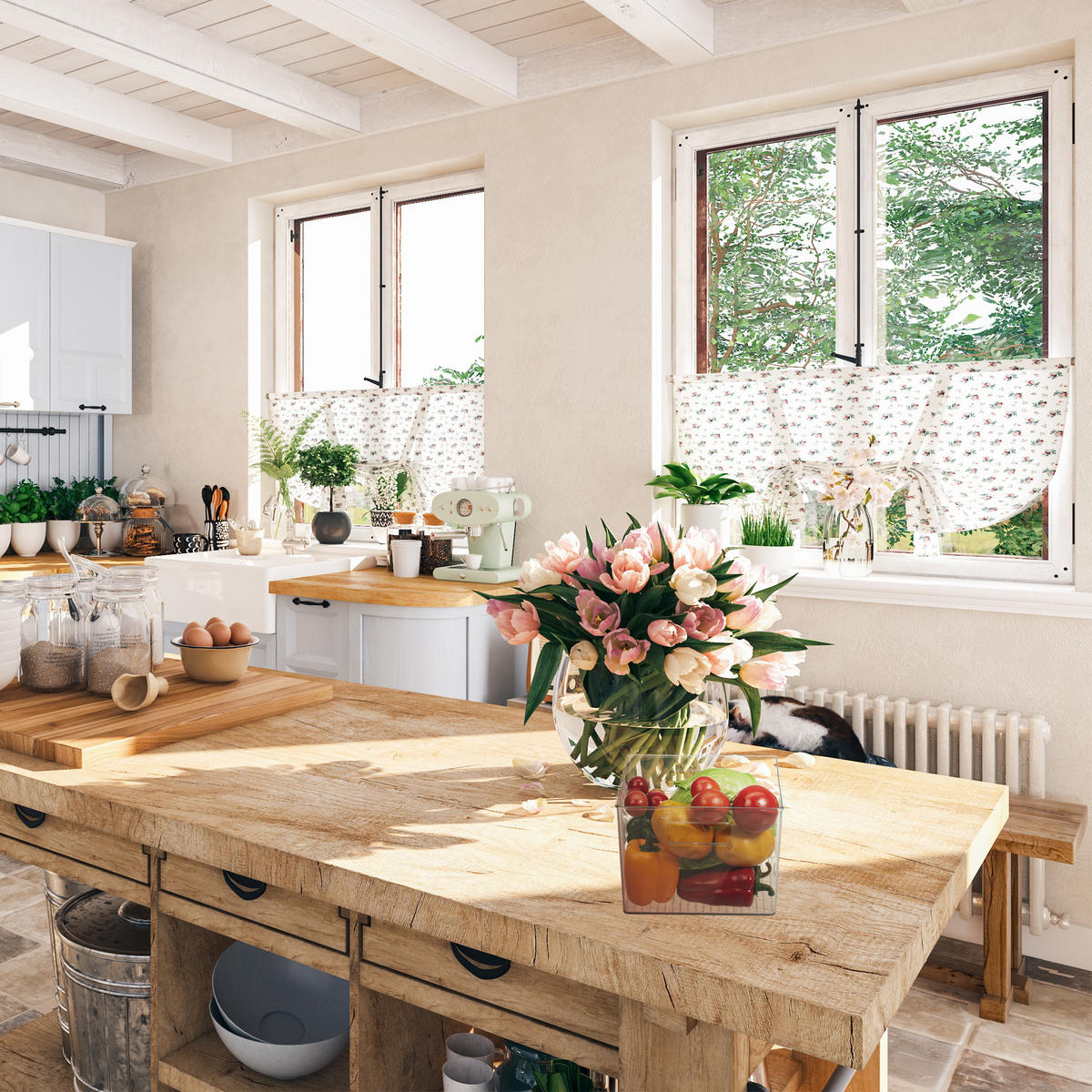 KÜHLSCHRANKORGANIZER - Transparent, Kunststoff (21/15.5/21cm) - Relaxdays