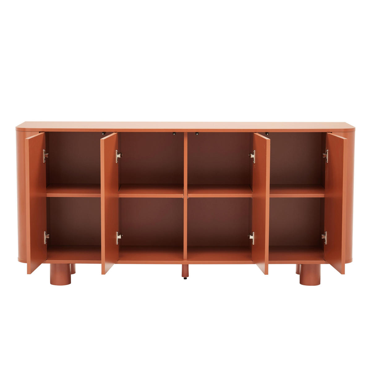 SIDEBOARD 160 cm, Terrakotta - Rot/Orange, Holz (40/75/160cm) - Oviala