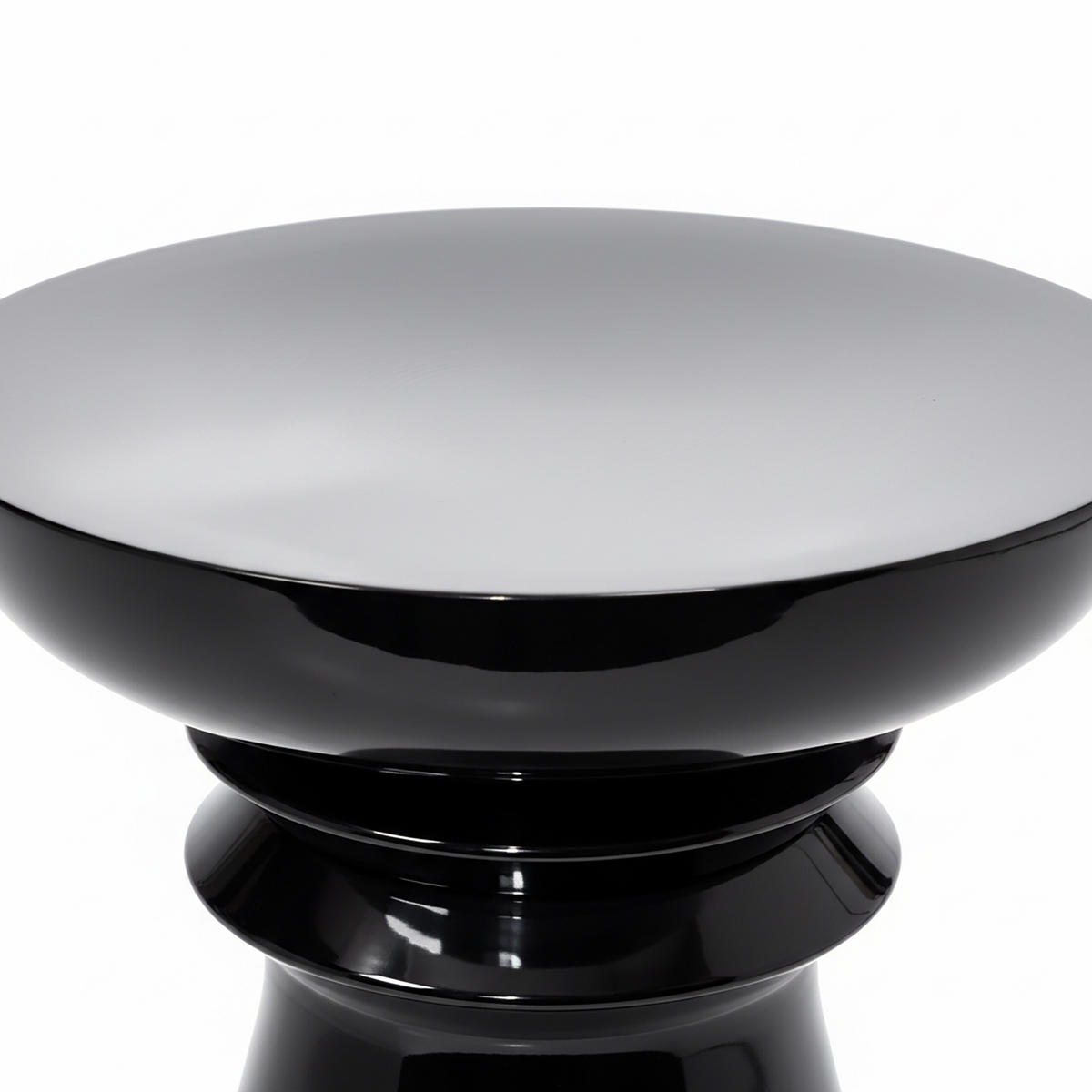 STRANSKI tabel - črna, kovina (38/38/45cm) - Relaxdays