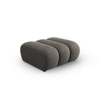 POUF Lupine aus Chenille-Stoff grau - Grau, Textil (95/43/92cm) - Micadoni