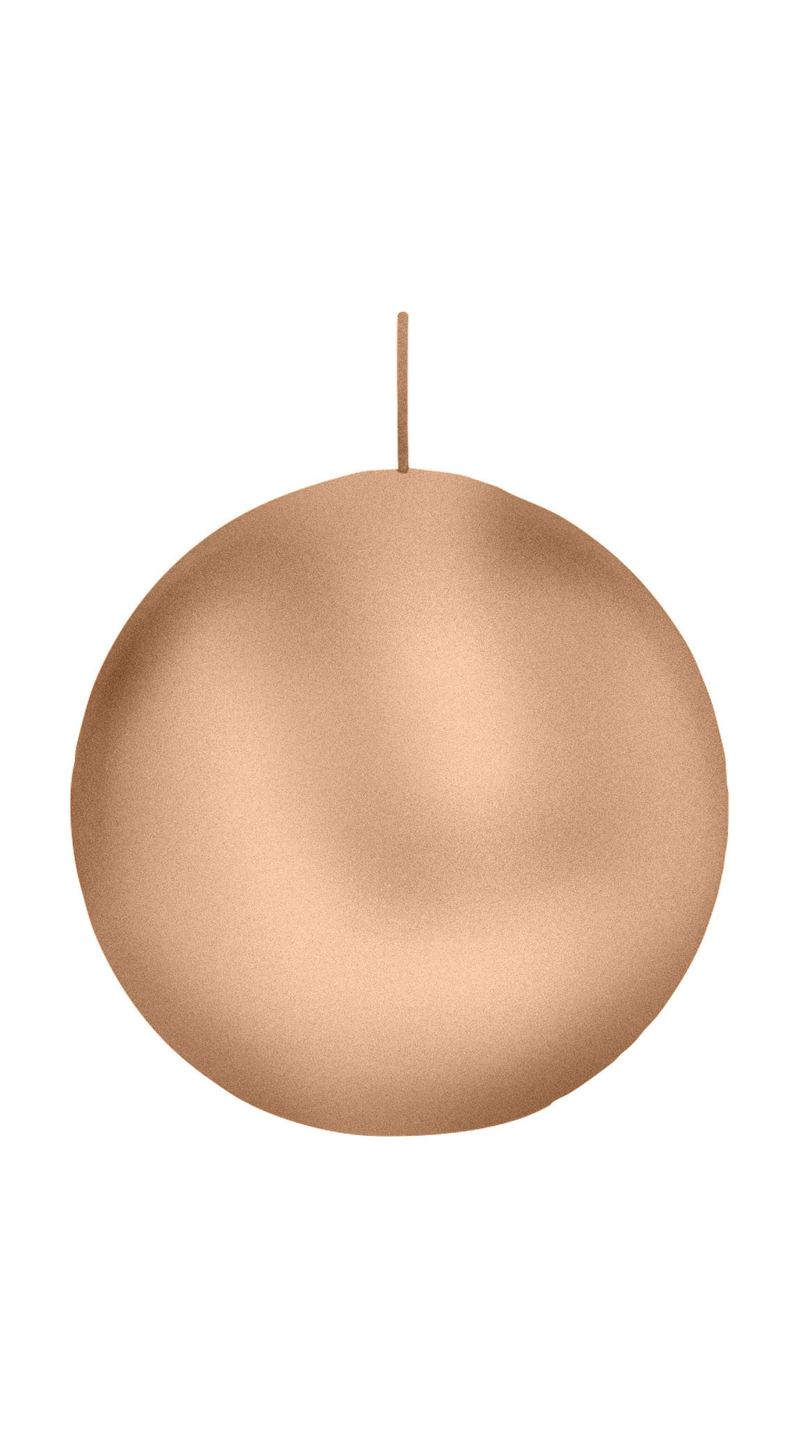 KUGELKERZEN Rosegold Ø 100 mm, 6 Stück - Roségold, Paraffin (10/10/10cm) - Wiedemann Kerzen