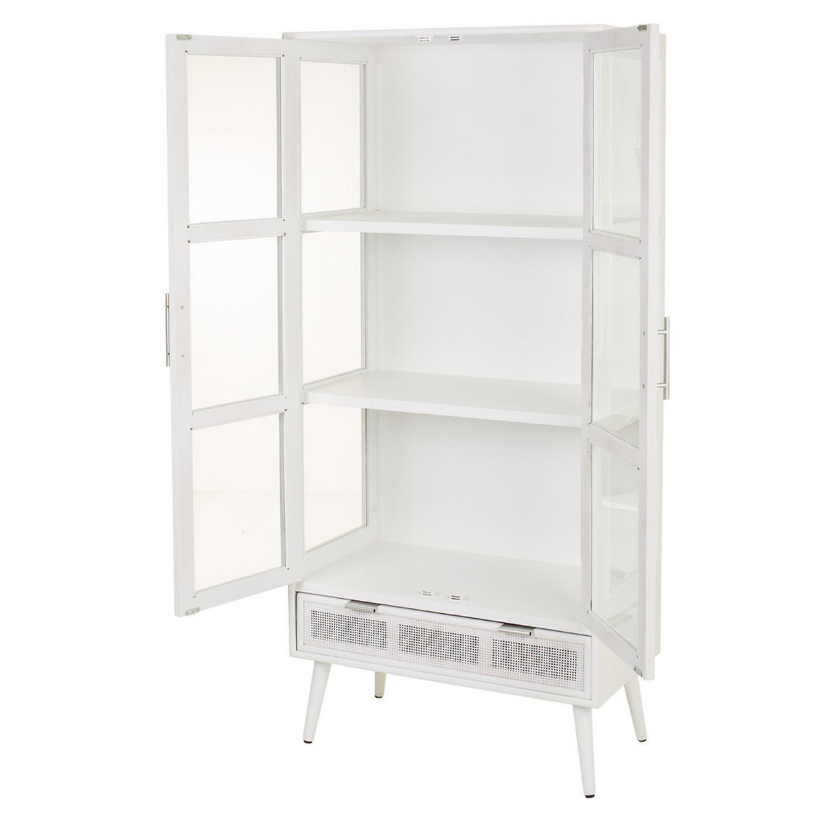 VITRINE 72x41x159 cm - Weiß, Holz (72/158.5/40.5cm) - Wanderlust