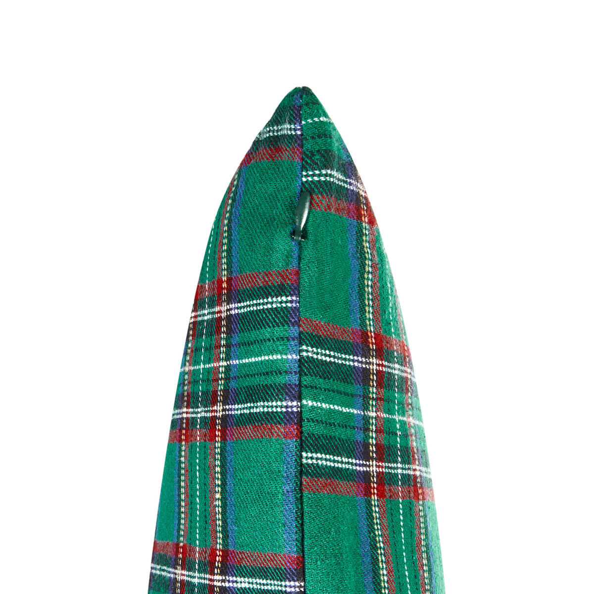 Dekokissen 2er-Set Grün 45/45 cm Joycandy - Rot/Schwarz, Textil (45/45cm) - Beliani