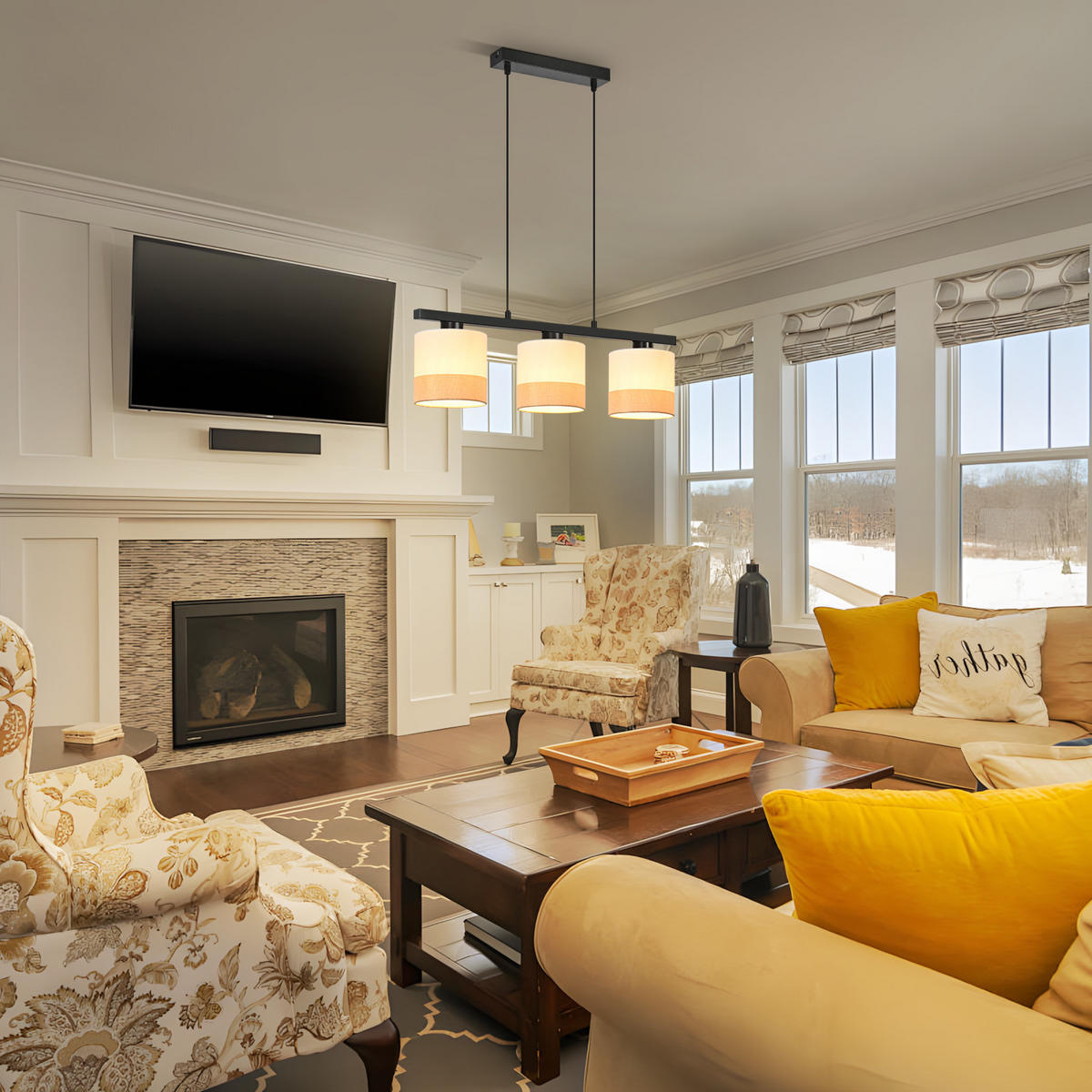 PENDELLEUCHTE Thalassa 25/5/120 cm - Schwarz/Weiß, Kunststoff/Metall (25/5/120cm) - ZMH