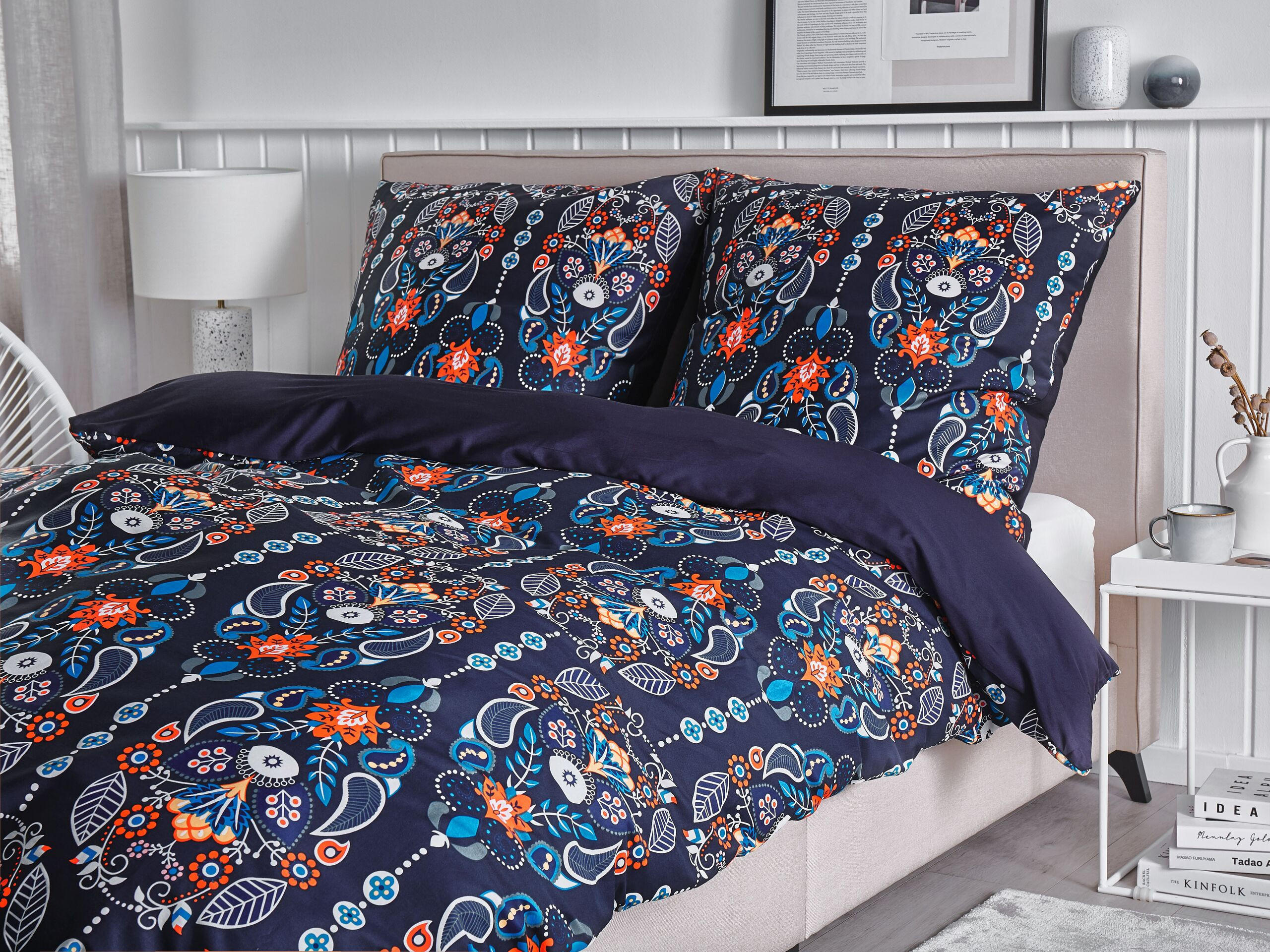 BETTWÄSCHE SET Madrona 135x200 cm - Blau, Textil (135/200cm) - Beliani