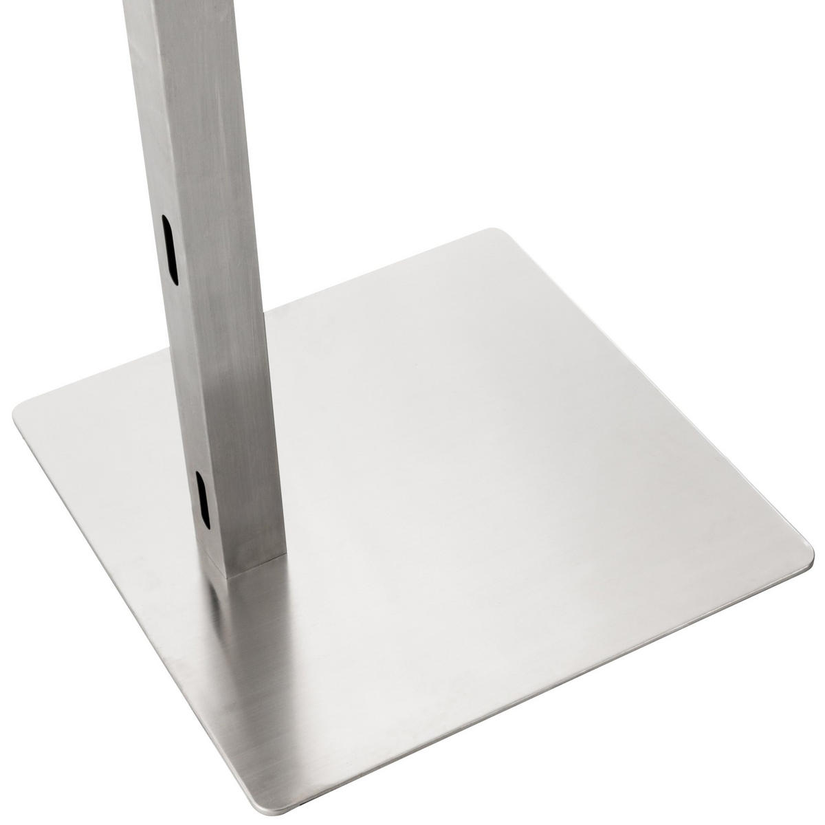 TV-STÄNDER HERNE eckig 64x53x100cm Metall Edelstahl Fernsehständer - Edelstahlfarben, Metall (64/100/53cm) - DELUKE