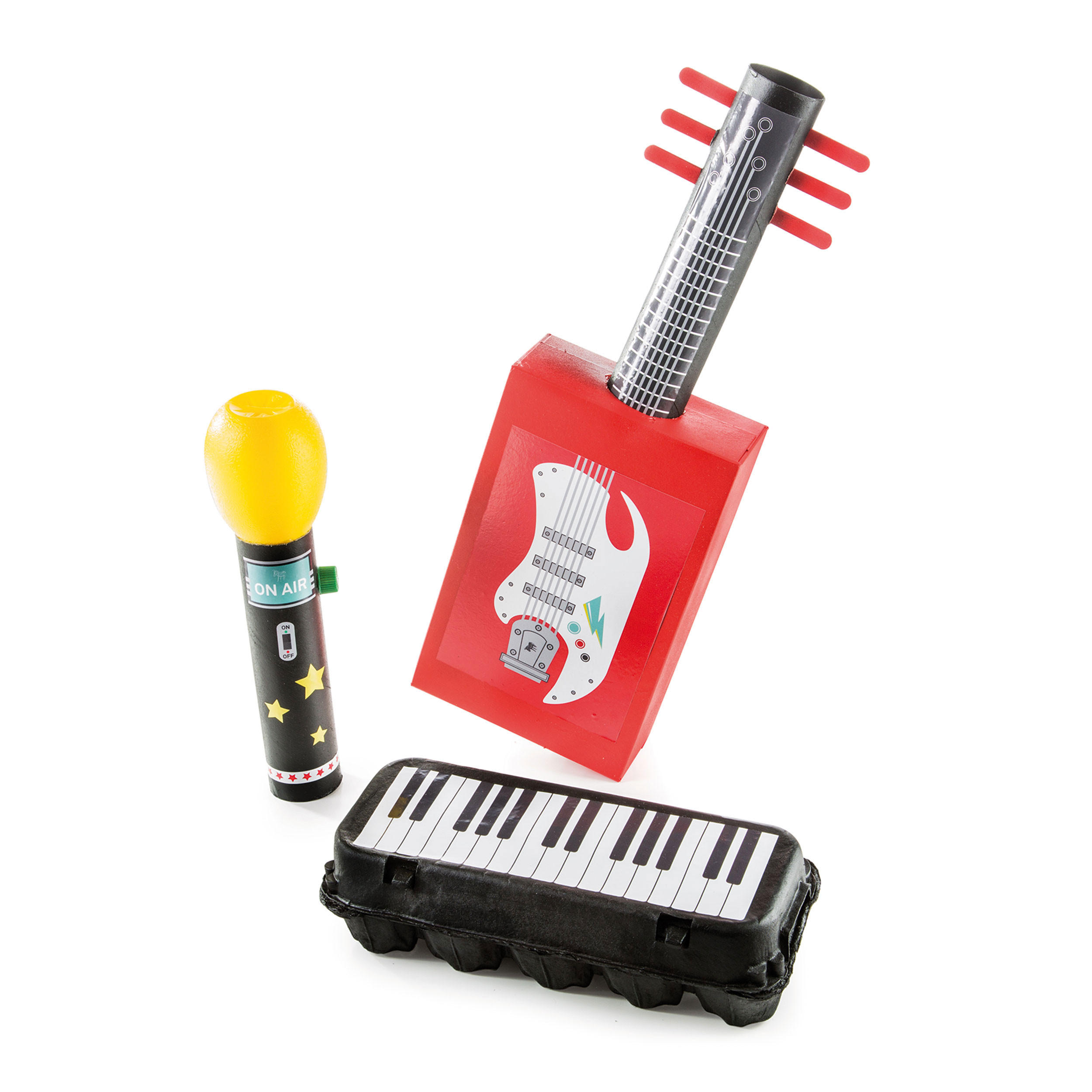 BASTELSET Pack & Play Soundcheck, Instrumente - Multicolor, Papier (29/0.5/21cm)