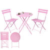 BISTRO SET Rosa - Rosa, Metall - Albatros
