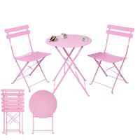 BISTRO SET Rosa - Rosa, Metall - Albatros