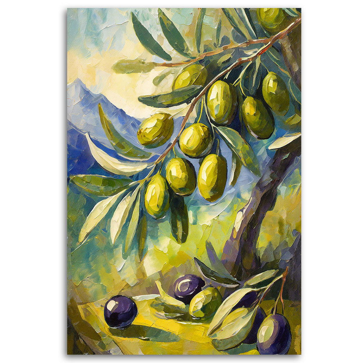 KUNSTDRUCK Grün 80/120 cm - Grün, Textil (80/120cm) - KUNSTLOFT