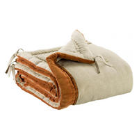 STEPPDECKE Elise Chambray rost 80 x 180 cm - Rot, Textil (80/180cm) - Vivaraise