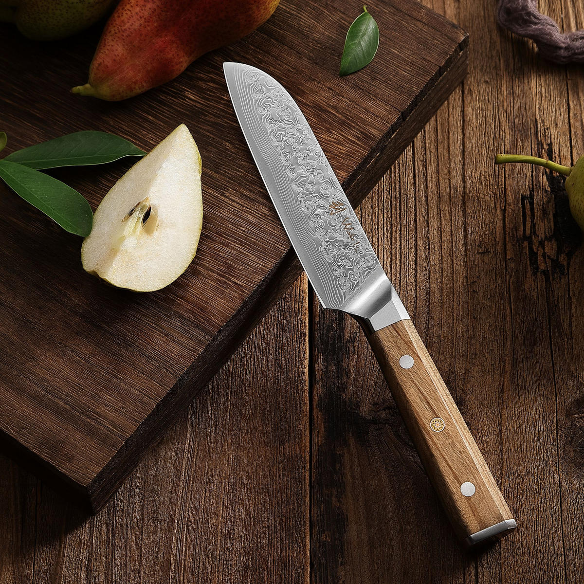 SANTOKUMESSER 12 cm - Braun, Metall (24cm) - Wakoli