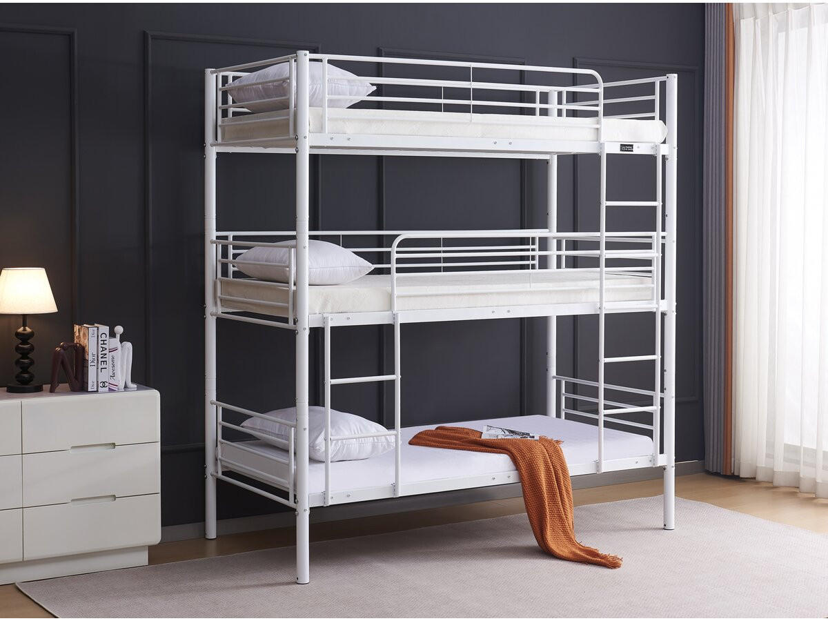 ETAGENBETT havin weiss - Weiß, Metall (190/90cm) - Habitat Garten