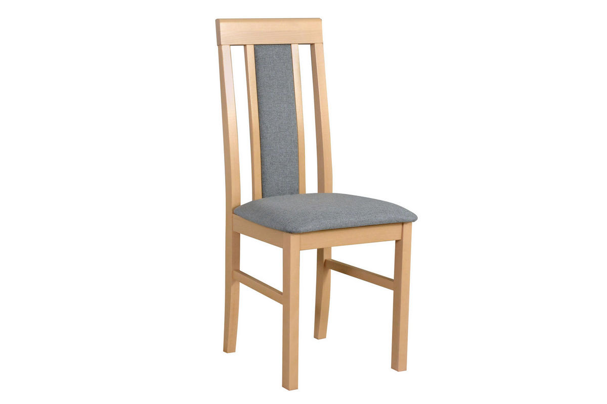 STUHL 2er Set Nilo 2, sonoma - Graubraun/Sonoma Eiche, Holz (43/94/40cm) - Leaf Design