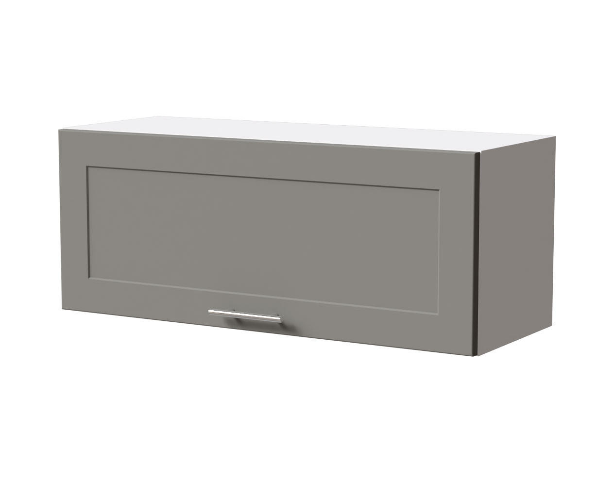 KLAPPHÄNGESCHRANK Oslo W4B/90 Weiß / Dust Grey Matt 90 / 32,5 / 36cm - Blum Aventos - Weiß/Grau, Holz/Holzwerkstoff (90/36/32.5cm) - Feldmann-Wohnen
