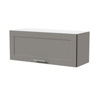 KLAPPHÄNGESCHRANK Oslo W4B/90 Weiß / Dust Grey Matt 90 / 32,5 / 36cm - Blum Aventos - Weiß/Grau, Holz/Holzwerkstoff (90/36/32.5cm) - Feldmann-Wohnen