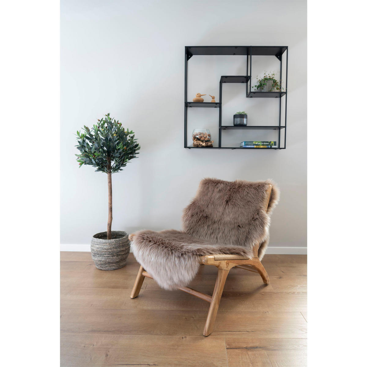 KUNSTFELLTEPPICH - Hellbraun, Textil (60/180cm) - tinkaro
