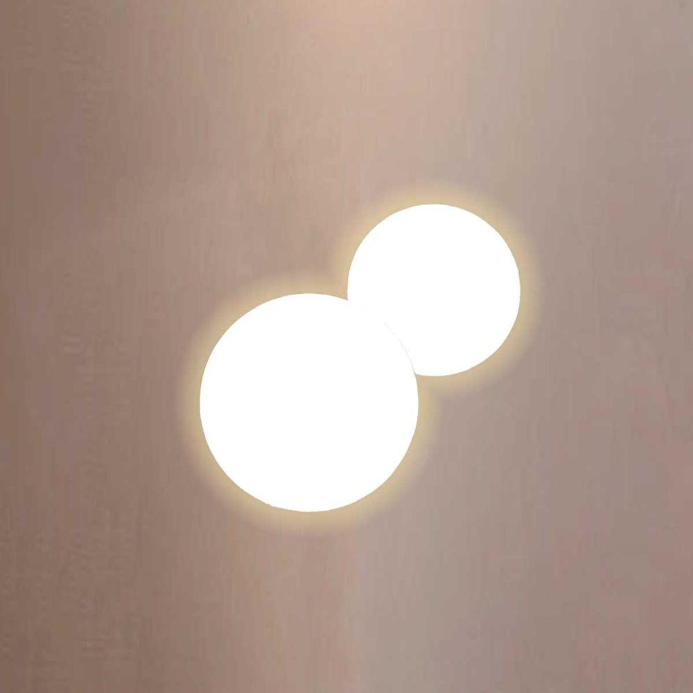 LED-WANDLAMPE Cloud Weiß Ø 30/40cm - Weiß, Metall (70/4.4/70cm) - s.luce