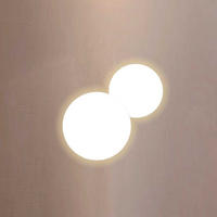 LED-WANDLAMPE Cloud Weiß Ø 30/40cm - Weiß, Metall (70/4.4/70cm) - s.luce