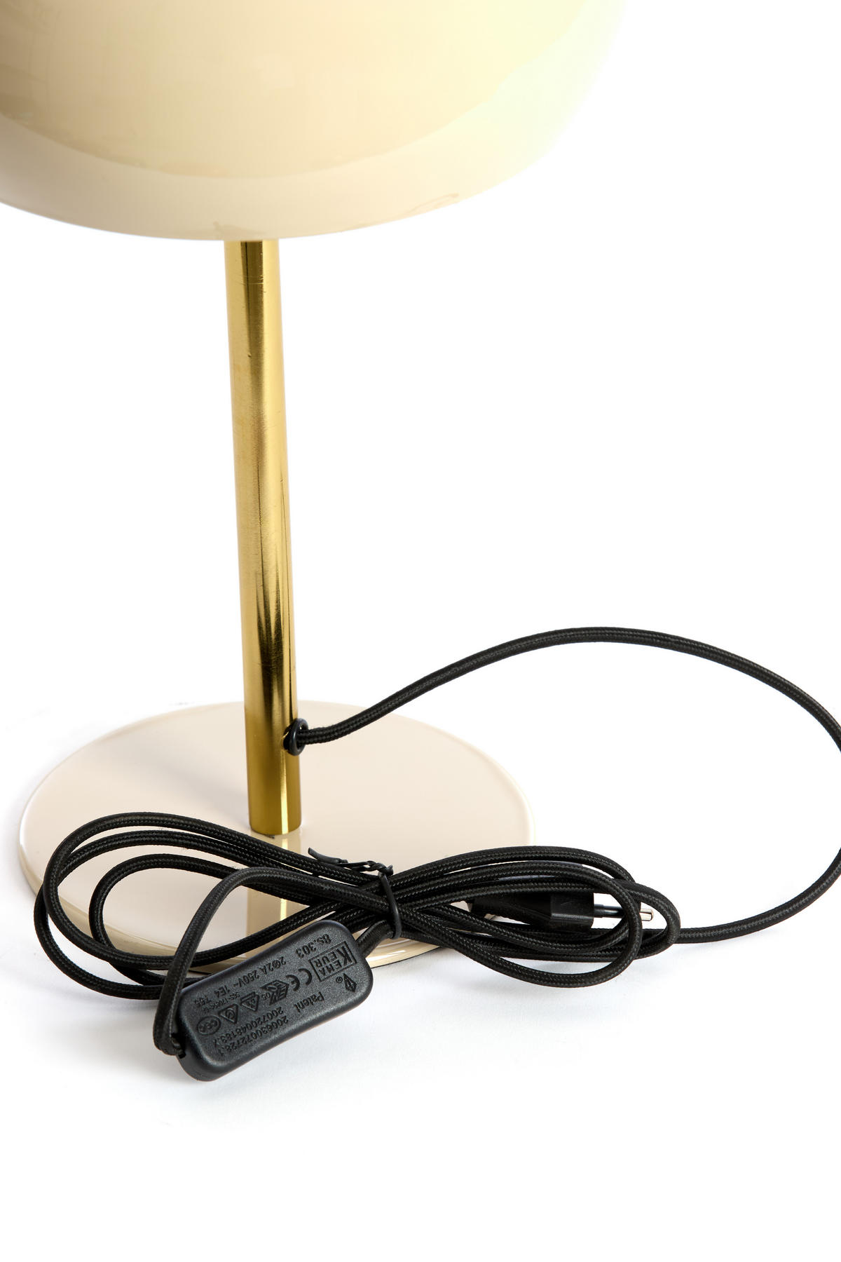 TISCHLAMPE Surin Grau Ø22/34 cm - Grau, Metall (22/22/34cm) - Light & Living