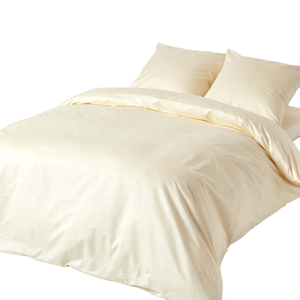 BETTWÄSCHE Premium, Ägyptische Baumwolle, Fadendichte 1000 - Creme, Textil (155/220cm) - Homescapes