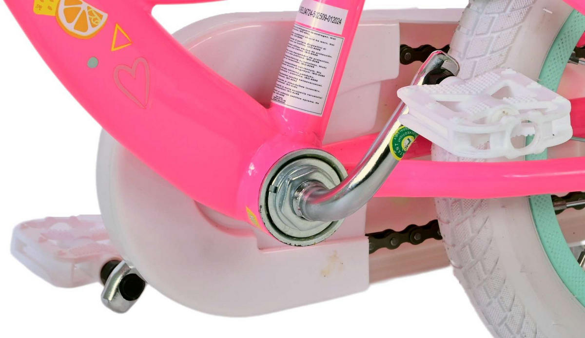 KINDERFAHRRAD Barbie - Mädchen - 12 Zoll - 2 Handbremsen - Rosa - Rosa, Metall (48cm) - TPFSports