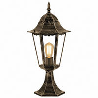 WEGELEUCHTE NORDERNEY Bronze Aluminiumdruckguss - Bronzefarben, Glas (23.5/23.5/49cm)
