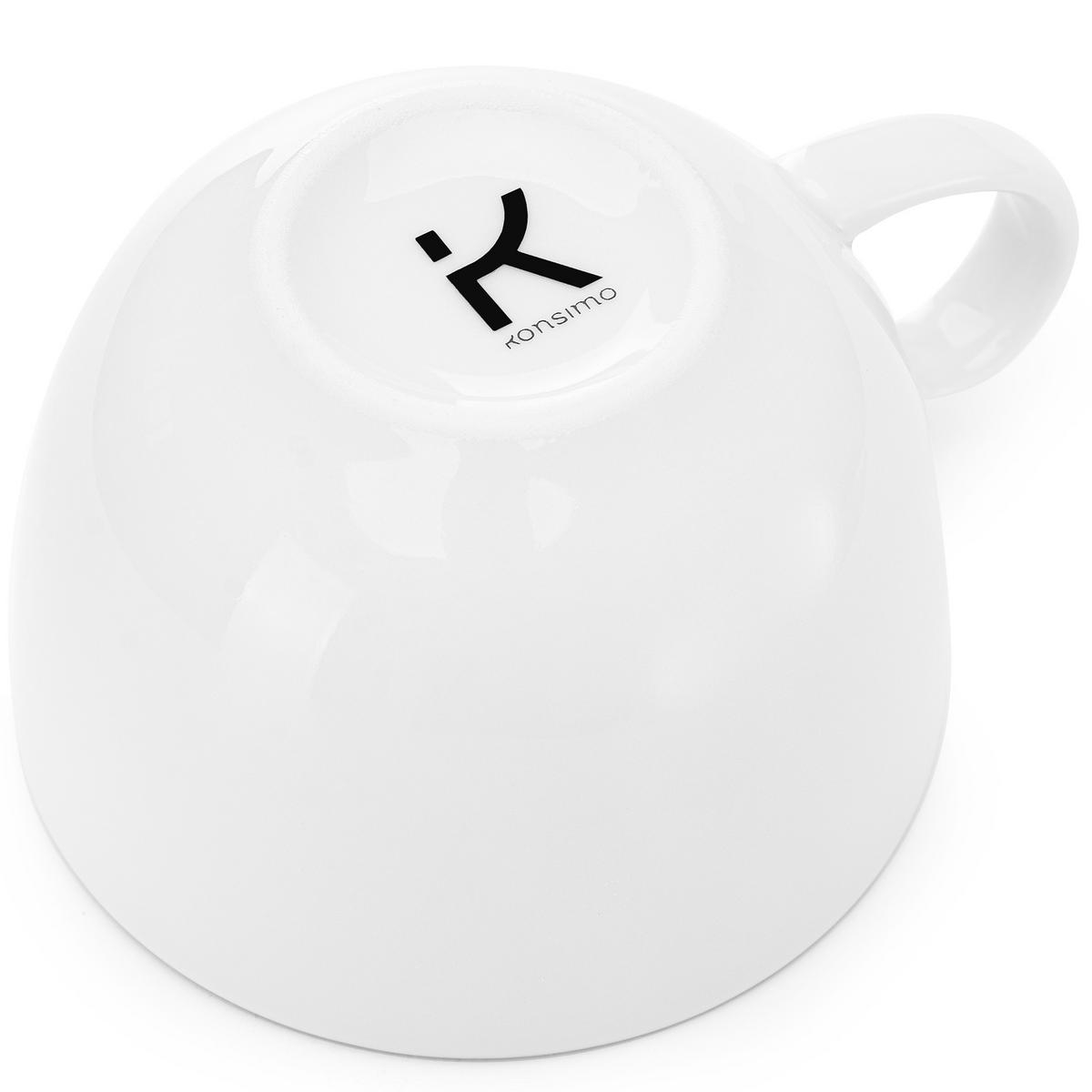 KAFFEESERVICE MUSCARI 6-Personen 12-tlg - Platinfarben, Keramik (14.5/6/14.5cm) - KONSIMO®