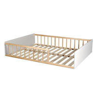 KINDERBETT PILOU mit Lattenrost/ Kinderbett 140x190 - Weiß und helles Holz - Weiß, Holzwerkstoff (140/190cm) - Weber Industries