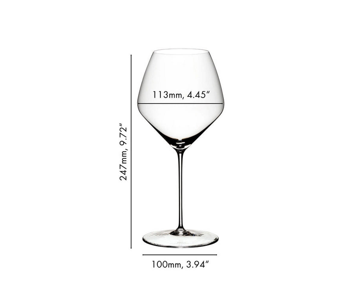 PINOT NOIR / NEBBIOLO WEINGLÄSER Veloce transparent 763 ml 4er Set - Transparent, Glas (0.763L) - Riedel