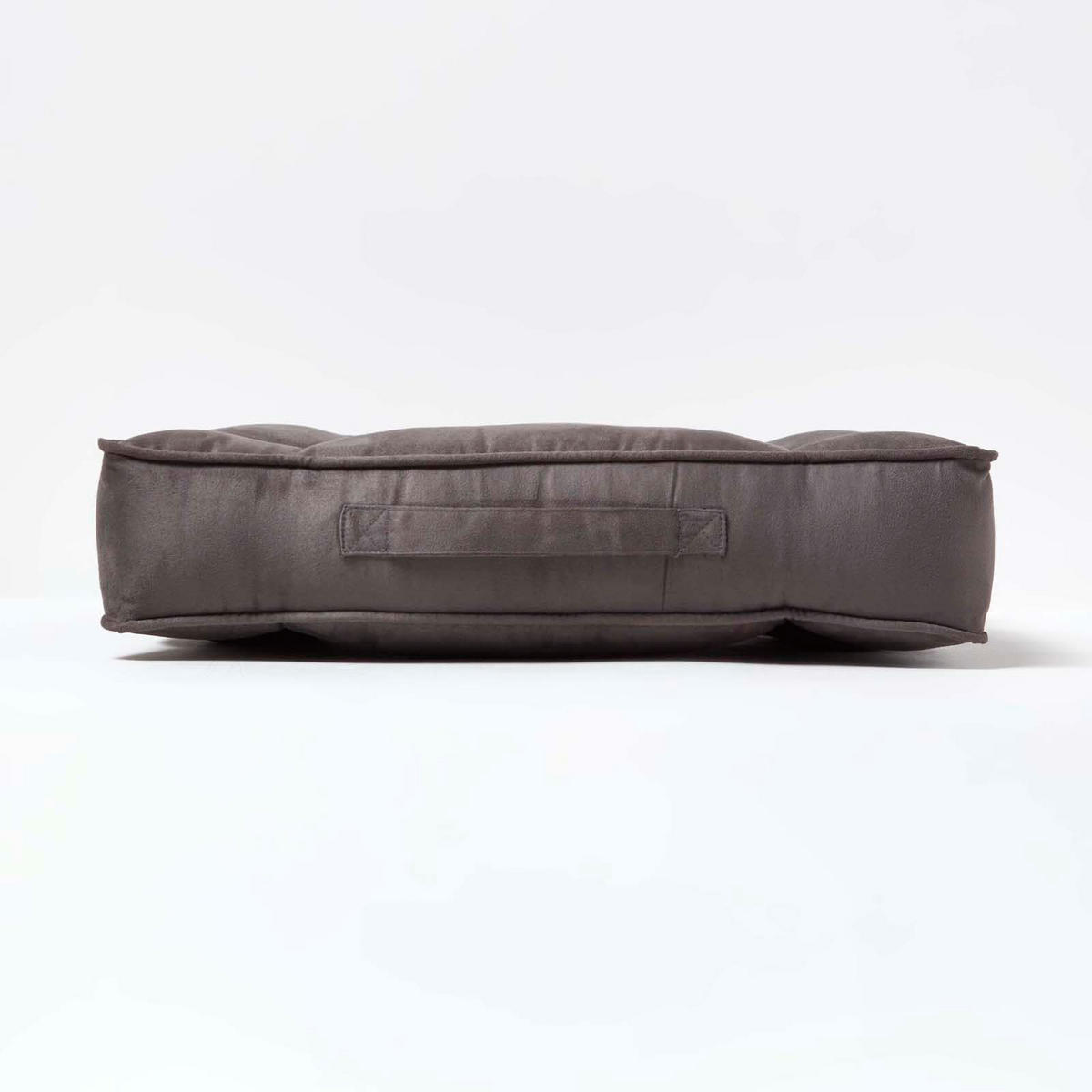 SITZKISSEN mit Aussparung grau 50/50/10 cm – Entlastungskissen, Velours - Grau, Textil (50/50/10cm) - Homescapes