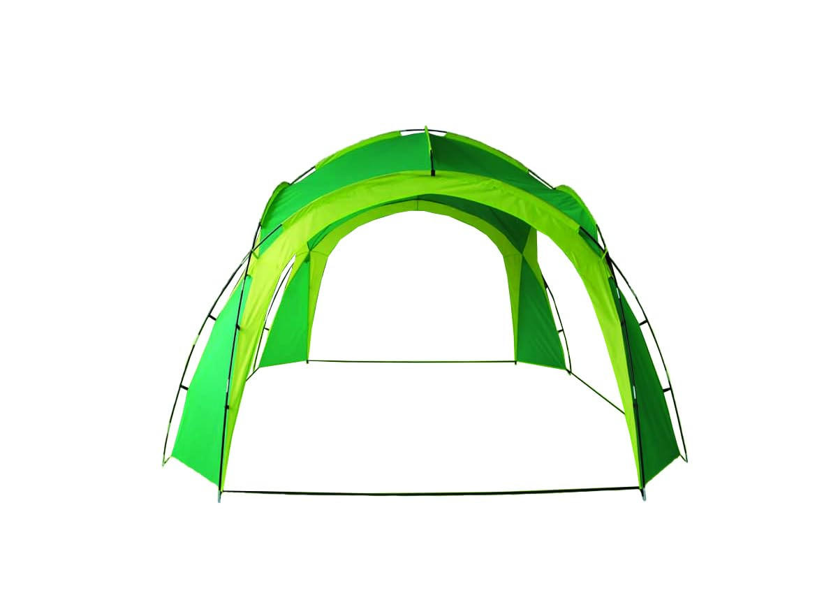 PAVILLON Zagreb Grün Polyester Campingpavillon Festivalpavillon - Grün, Kunststoff (350/230/350cm) - DELUKE