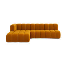 ECKSOFA GRAND L 295 cm, Stoff Salvador, Gelb, Links - Gelb, Holz (295/179cm) - Kaiser Möbel