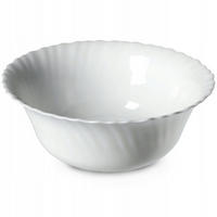 SALATSCHÜSSEL aus Glas, 21 cm, weiß - Weiß, Glas (21cm) - KADAX