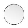 WANDSPIEGEL 70 cm Durchmesser Badezimmer Rund Metallrahmen Schwarz - Schwarz, Glas/Metall (70/2.8/70cm) - Livingandhome