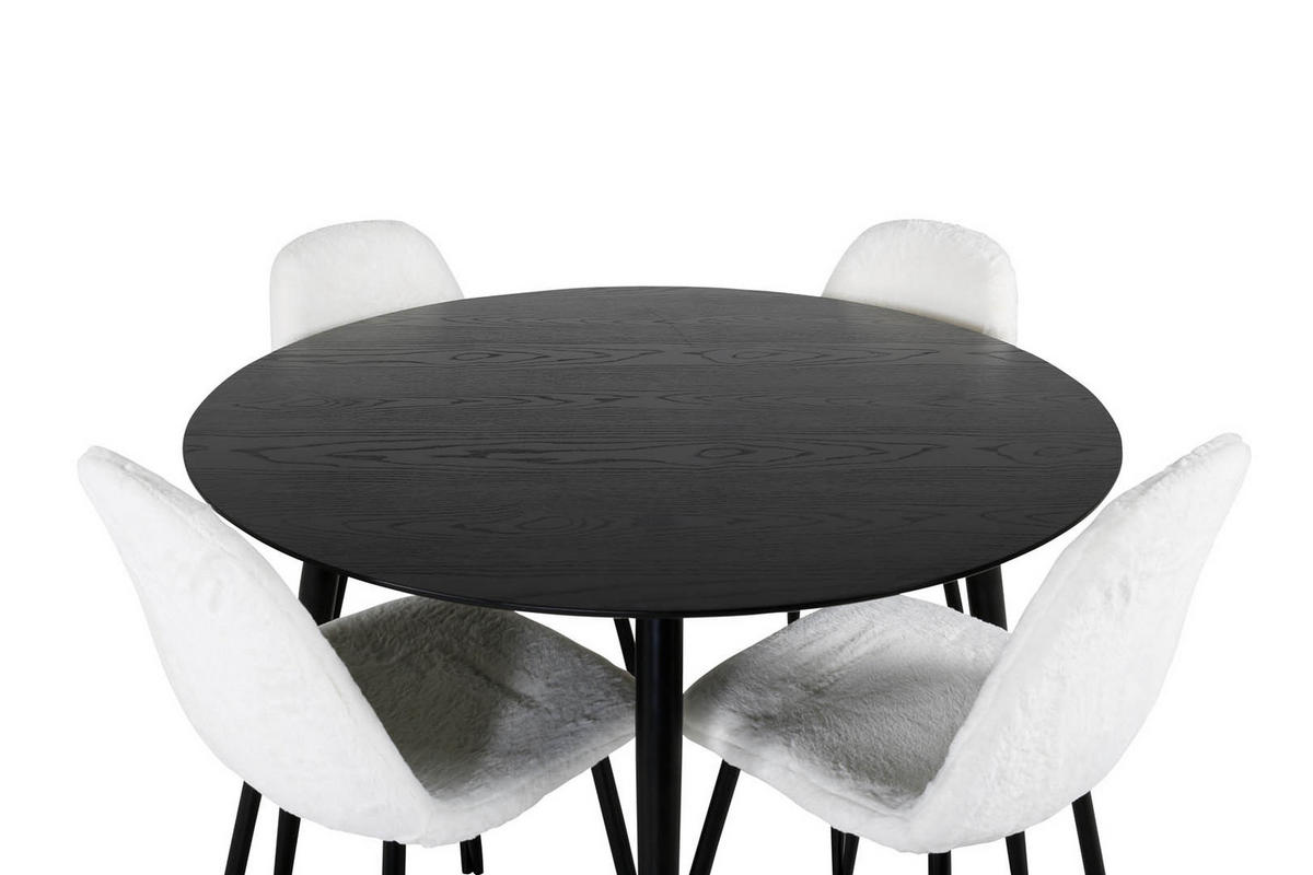 TISCHGRUPPE Weiß - Weiß, Holzwerkstoff (115/75/115cm) - ebuy24