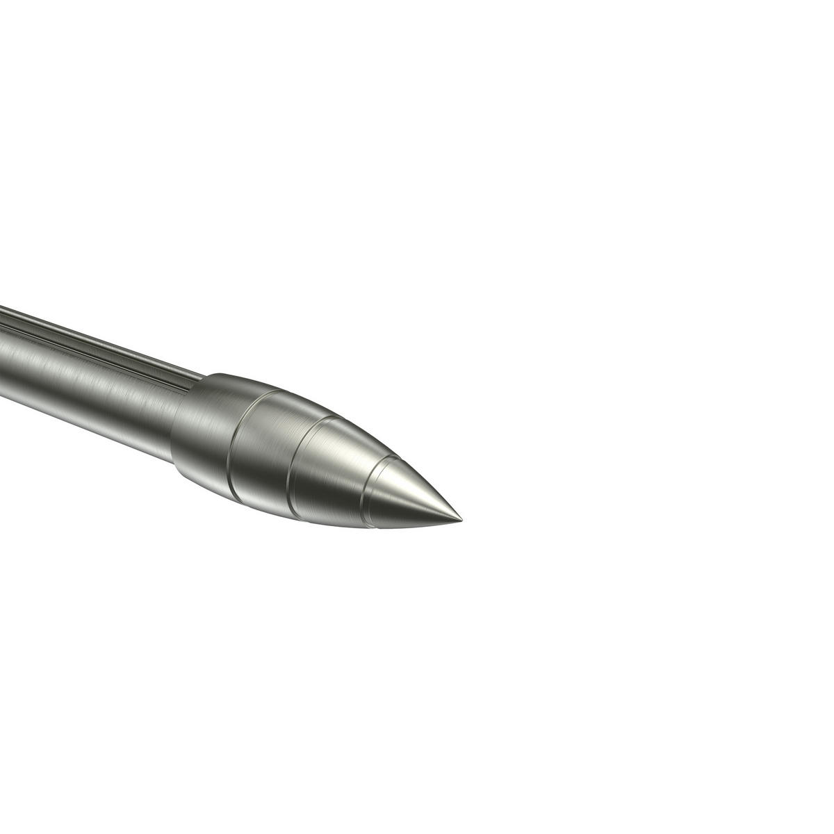 ENDSTÜCKE FÜR GARDINENSTANGEN 20 mm Ø, Samanto Edelstahl-Optik, Packung 2 Stück - Edelstahlfarben, Metall (6.4/2.9/2.9cm) - INTERDECO