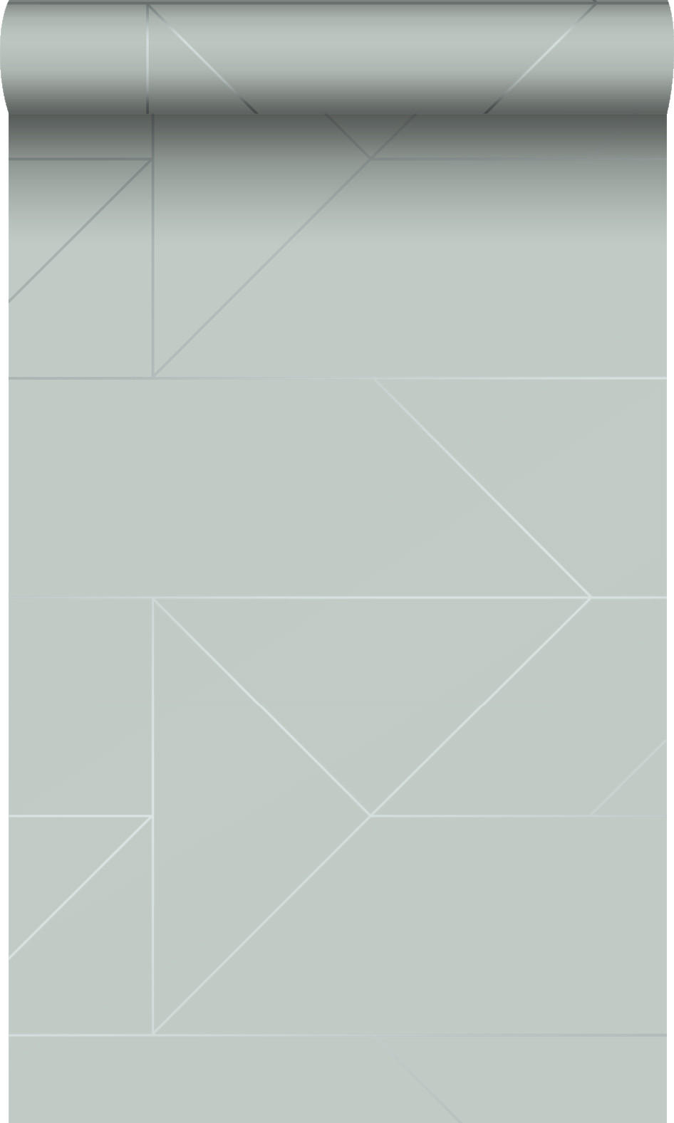 TAPETE grafische Linien 53 cm x 10.05 m - Blau, Papier (53/1000cm) - Origin Wallcoverings