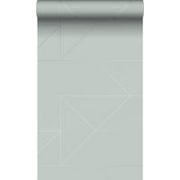 TAPETE grafische Linien 53 cm x 10.05 m - Blau, Papier (53/1000cm) - Origin Wallcoverings