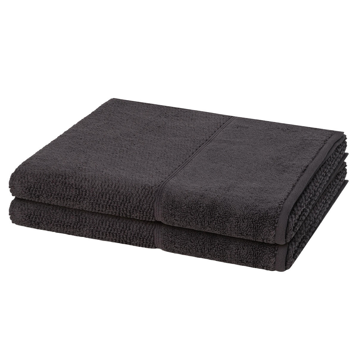 DUSCHTUCH Pearl 2er-Set - Dunkelgrau, Textil (67/140cm) - MÖVE