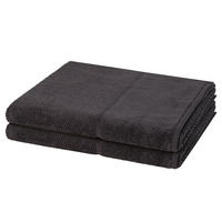 DUSCHTUCH Pearl 2er-Set - Dunkelgrau, Textil (67/140cm) - MÖVE
