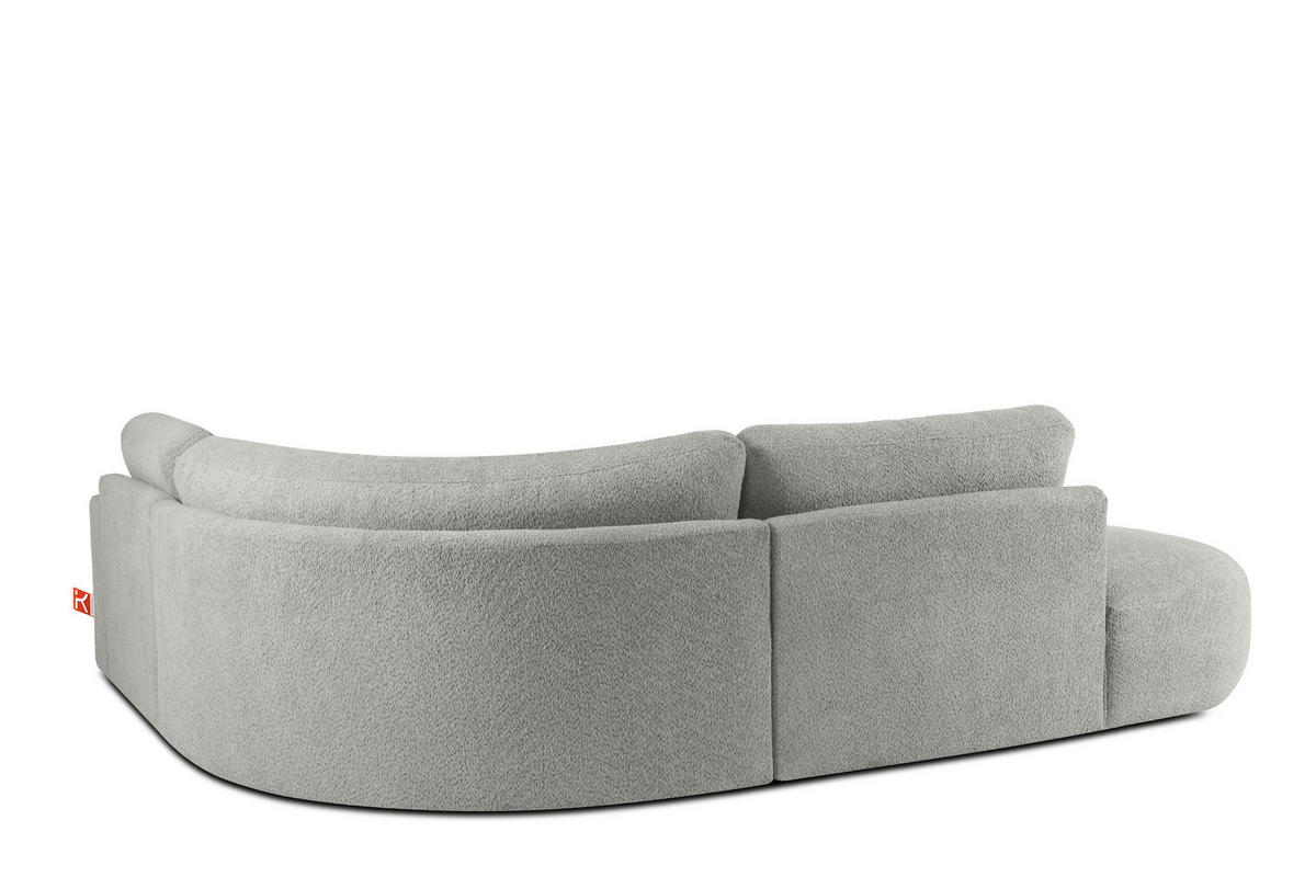 ECKSOFA LINKS ZUCCO, Hellaschgrau - Hellgrau, Holz/Holzwerkstoff (224/293cm) - KONSIMO®