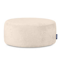 SITZHOCKER RAGGI mit 360° Drehfunktion, Ecru - Ecru, Textil (80/36/80cm) - KONSIMO®