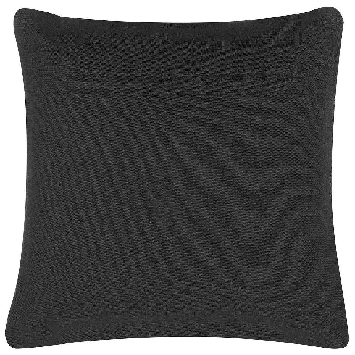 DEKOKISSEN Dunkelgrau 45/45 cm Paika - Dunkelgrau, Naturmaterialen/Textil (45/45cm) - Beliani