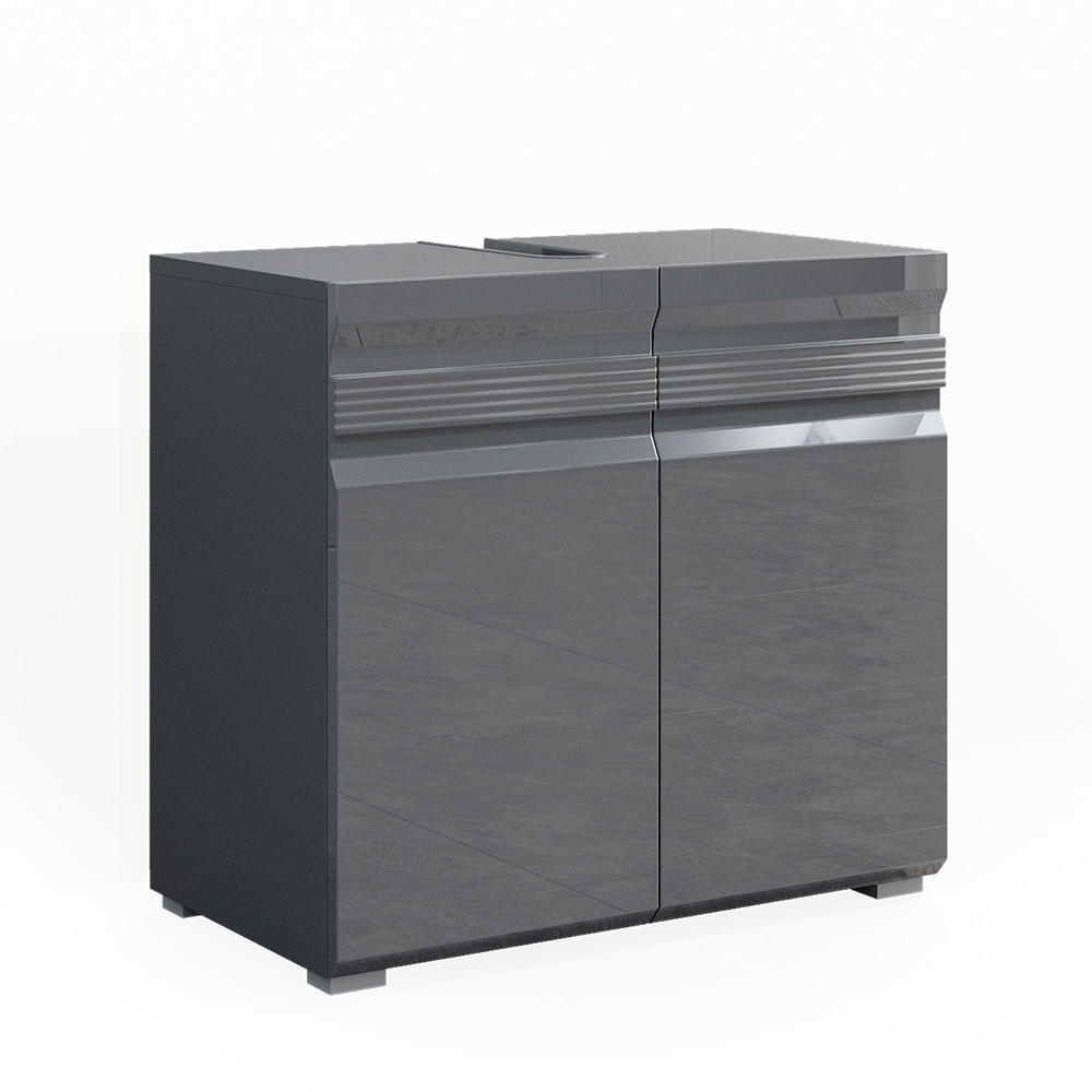 WASCHBECKENUNTERSCHRANK Fredd Anthrazit 60 x 60 cm - Anthrazit, Holzwerkstoff (60/60/34cm) - Vicco