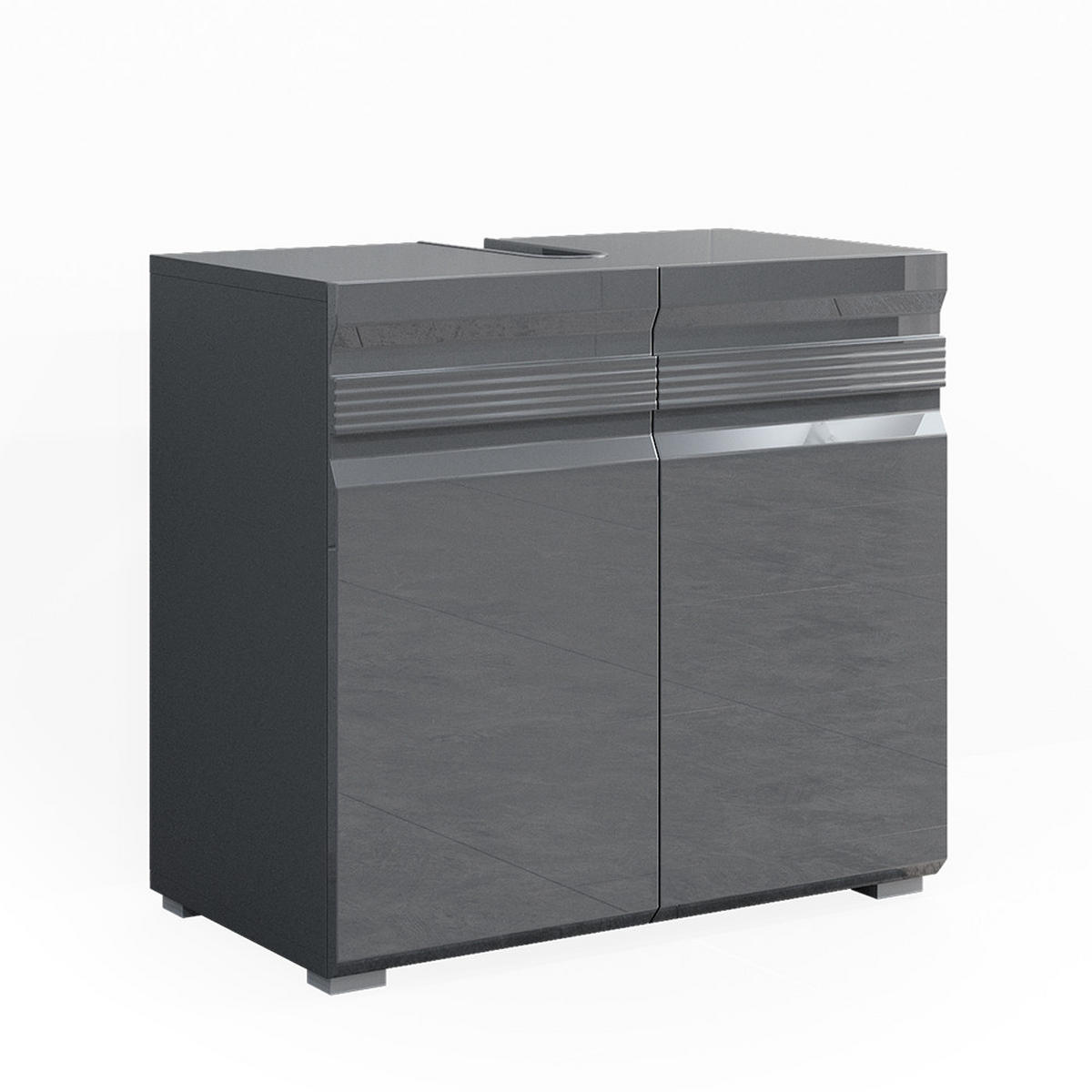 WASCHBECKENUNTERSCHRANK Fredd Anthrazit 60 x 60 cm - Anthrazit, Holzwerkstoff (60/60/34cm) - Vicco
