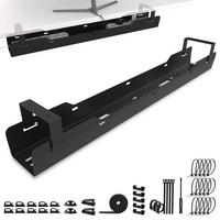 KABELWANNE Schreibtisch - Kabelmanagement, schwarz - Schwarz, Metall (90/10.8/13cm) - Ultimate Setup