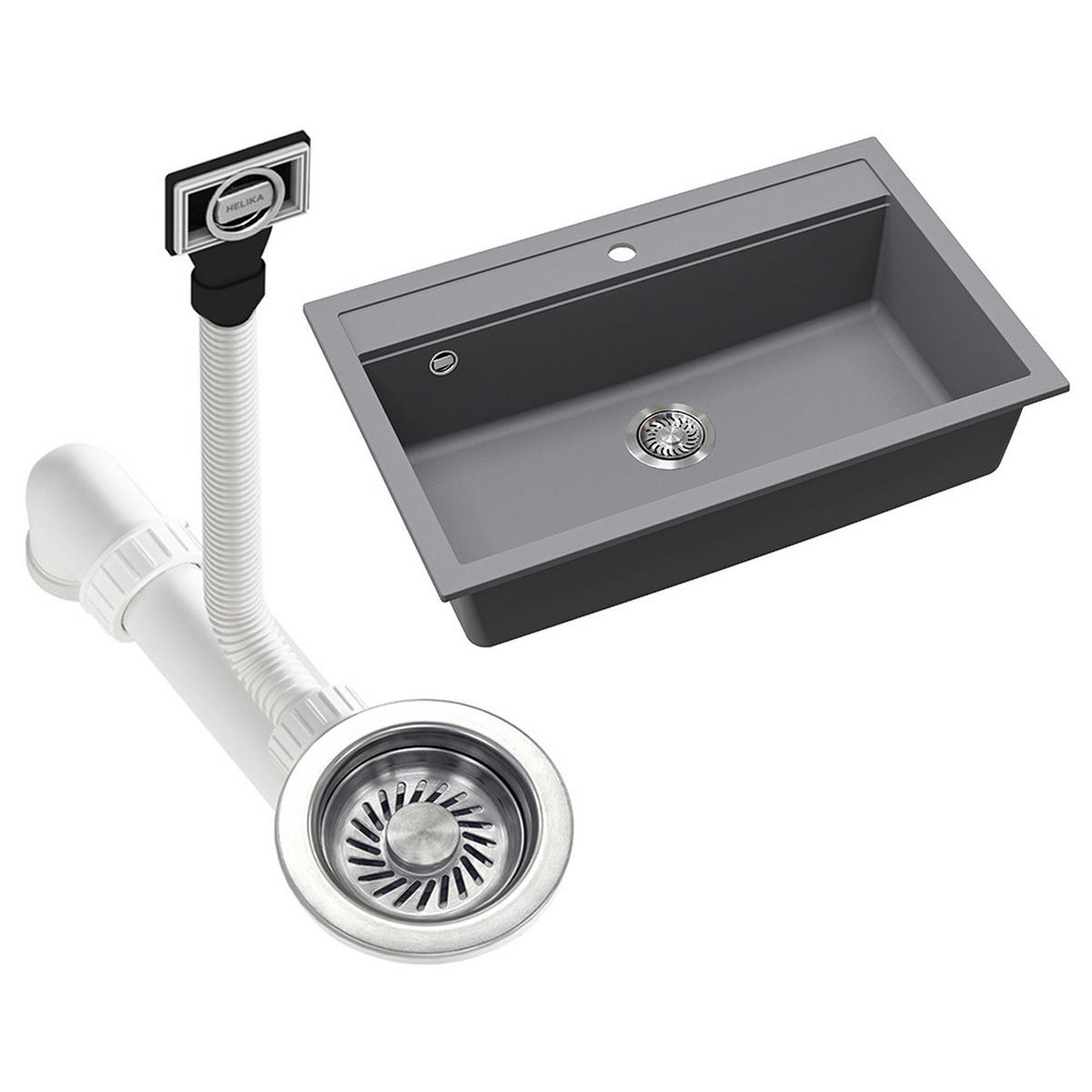 UMYVADLO Sydney Šedá - šedá, keramika (80/20/51cm) - Bergstroem